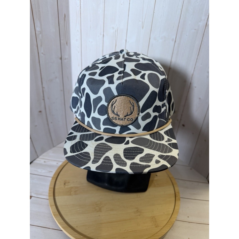 Southern String Hat Co. Rope SnapBack Cap SS Hat Co Camo Deer Antlers Country
